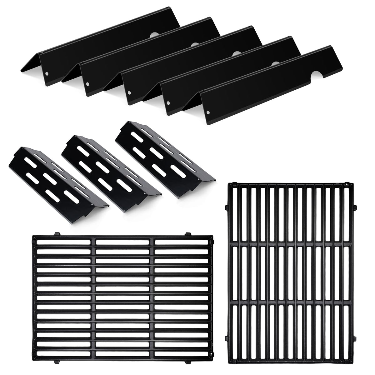 Votenli Weber Genesis II grate 2-pack offers durable cast iron for even searing.