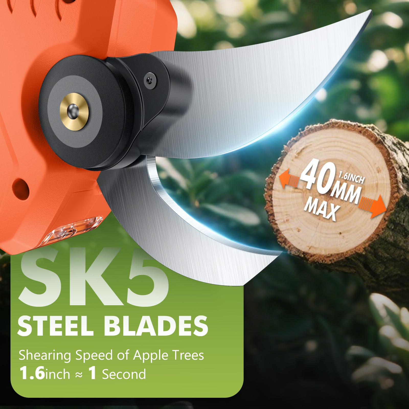 VOTREK 600W brushless motor powers thick-branch pruning