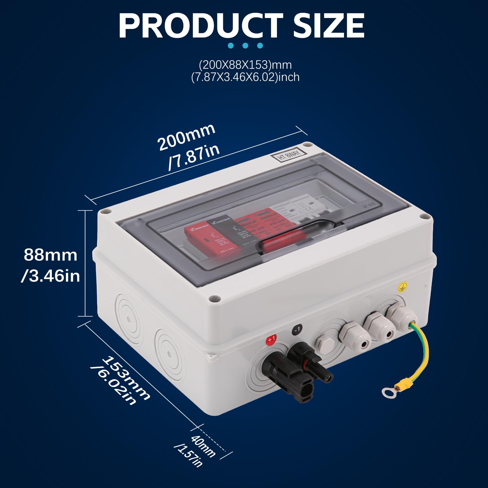 Suitable for on-grid and off-grid solar applications