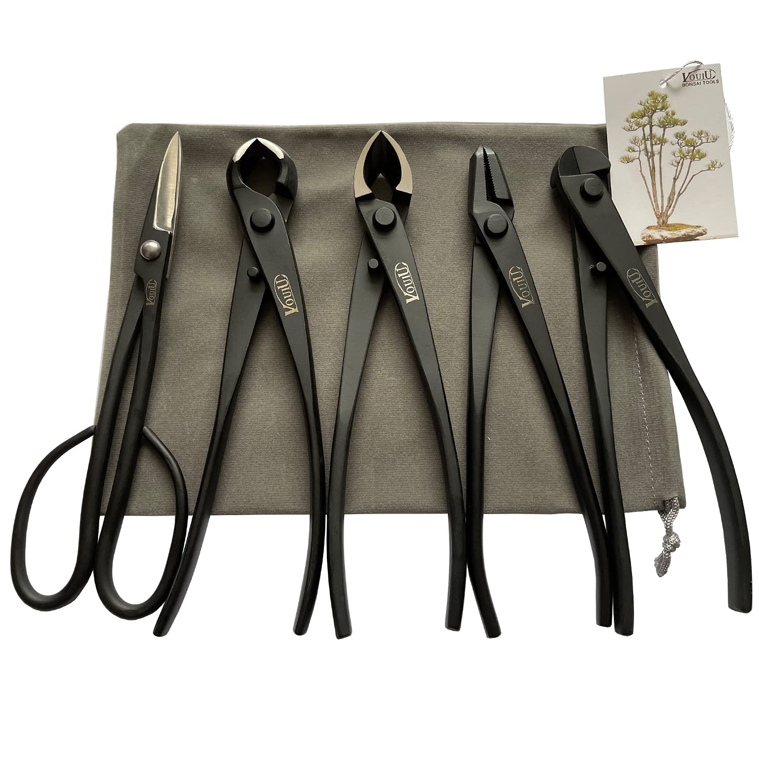 VOUIU knob cutter in bonsai tool set delivers clean, precise cuts