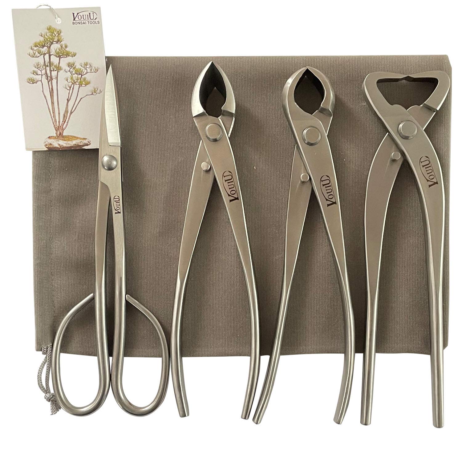 Vouiu concave cutter 8inch for precise pruning and minimal scar on bonsai forks.