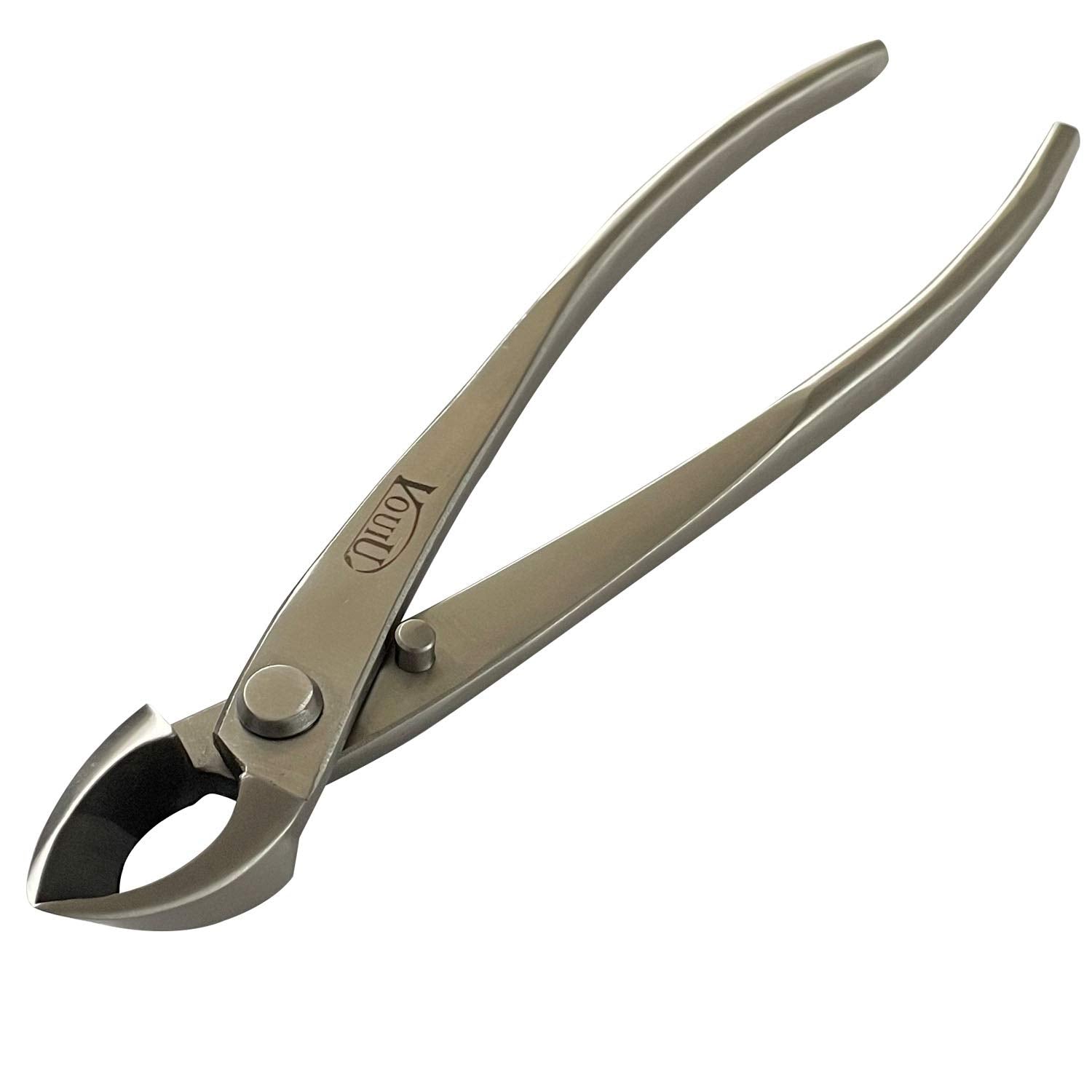 VOUIU concave cutter bonsai 8inch close-up for precise pruning.