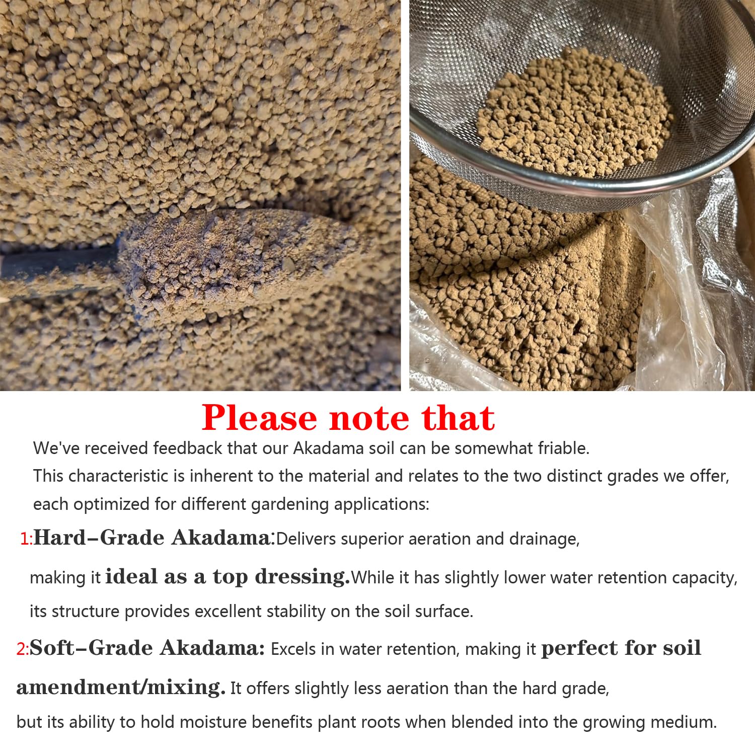 Voulosimi Akadama demonstrates moisture-retentive soil for healthy roots