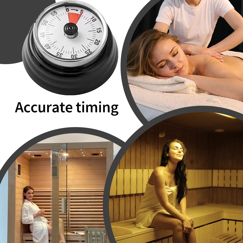 VOVCIG timer in spa room demonstrates durable, battery-free operation.