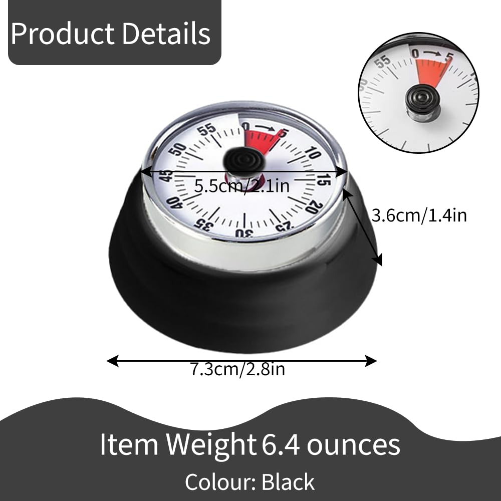 VOVCIG sauna timer side view highlighting wind mechanism and compact profile.