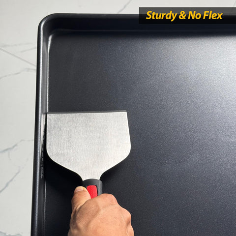 Vovoly outdoor grill companion for robust scraping and spatula tasks