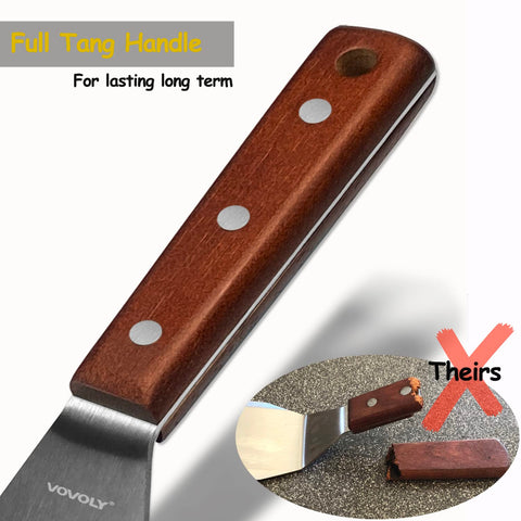 Vovoly heavy-gauge steel resists flex during tough scraping
