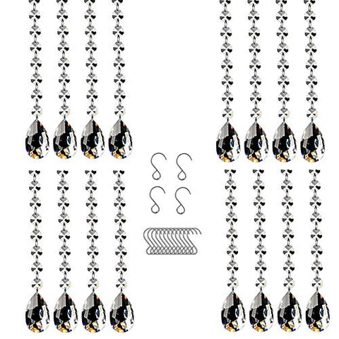 VOVOV 14mm octagon beads detail for refined crystal strands