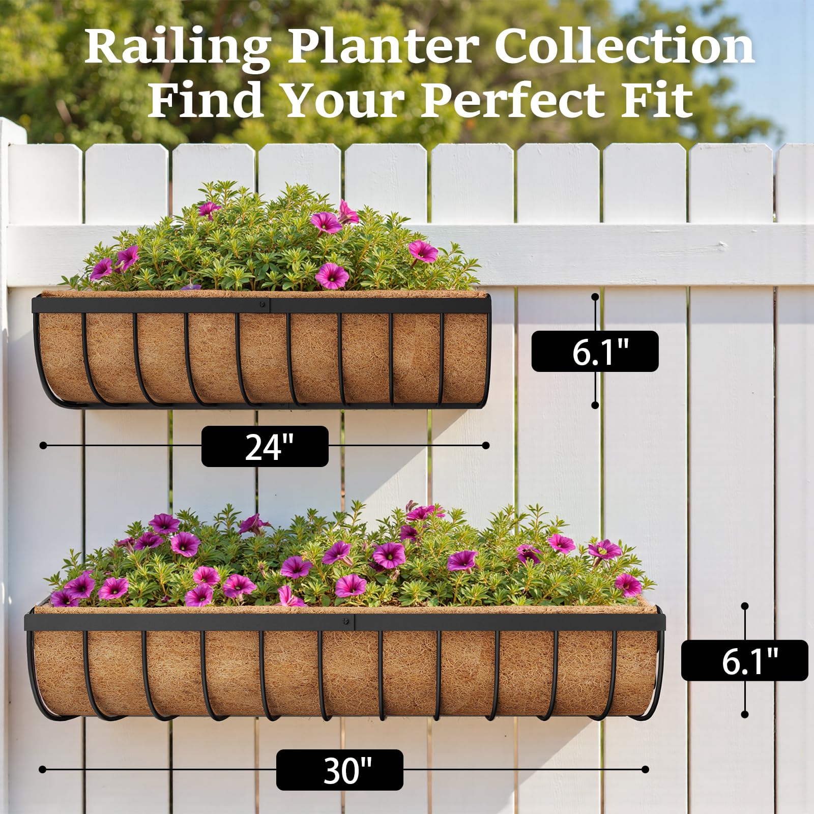 VOXOR breathable coco liner promotes airflow and balanced moisture for thriving plants