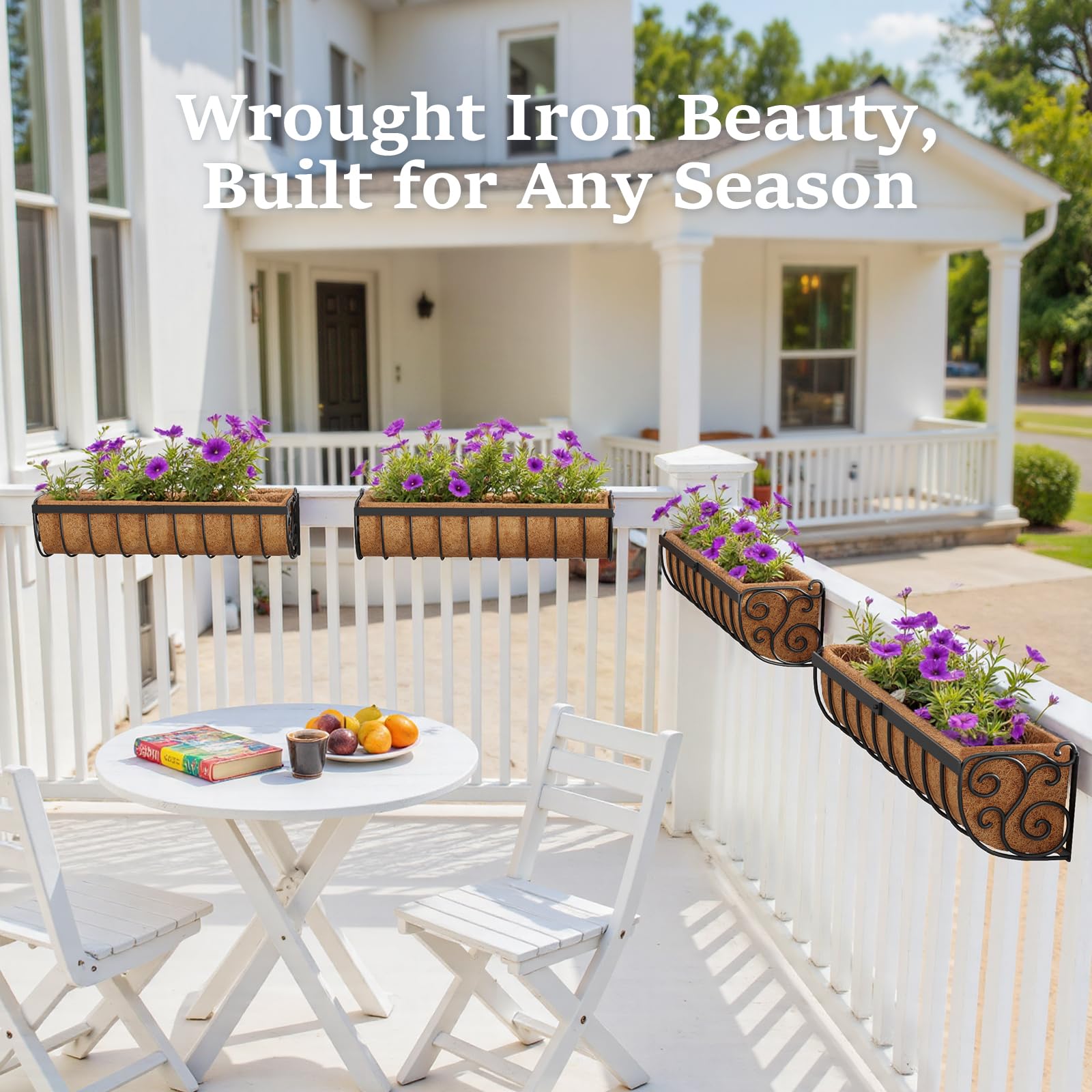 VOXOR railing planter assembly required ready for quick setup on outdoor spaces