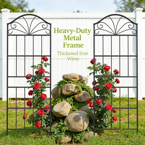 VOXOR flexible placement trellis for ground, raised bed, or container use.