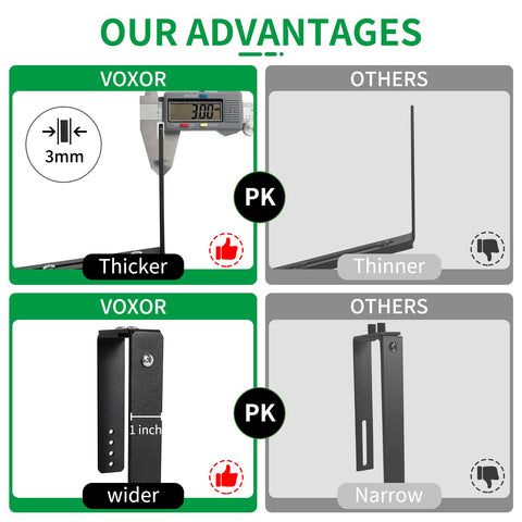 VOXOR powder-coated finish resists fading for long-lasting outdoor use.