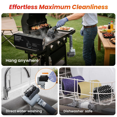 VOXPOA IPX7 waterproof and dishwasher-safe brush heads