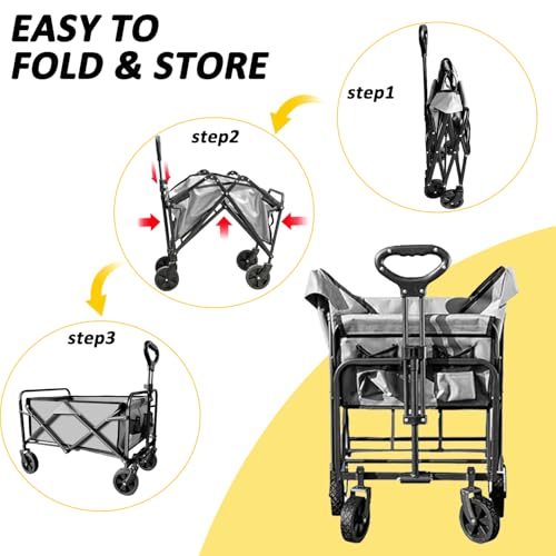 VOYSIGN wagon offers large cargo area for groceries and gear.
