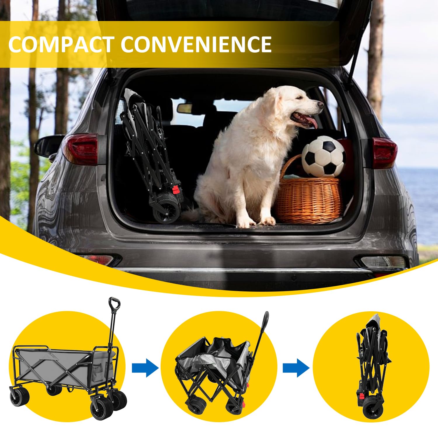 VOYSIGN large-capacity wagon enhances outdoor outings for the whole family.