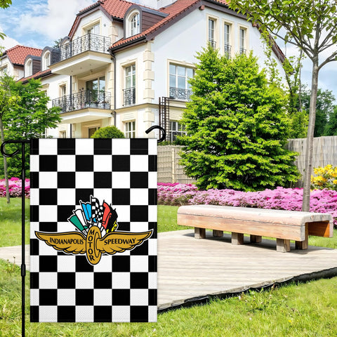 VOZUN black and white checkered yard sign withstands weather