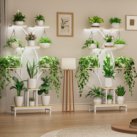 VOZZYOTO X-shaped corner stand maximizes stability while saving floor space.