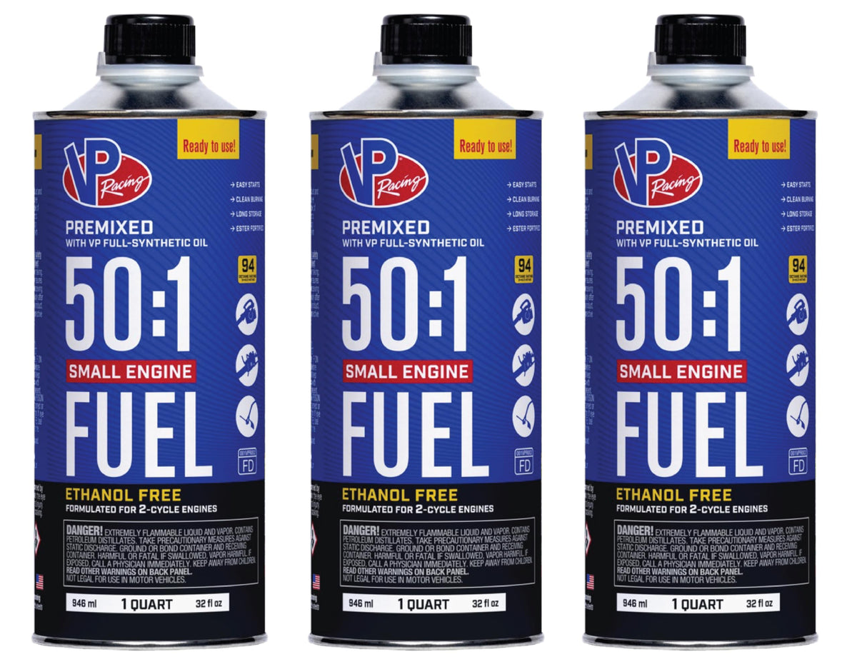VP Racing 2-Cycle premixed 50to1 bottle for quick starts and no mixing