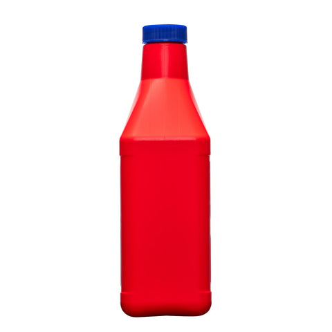 VP Racing four-stroke 10W30 bottle supports smoother starts for outdoor machinery.