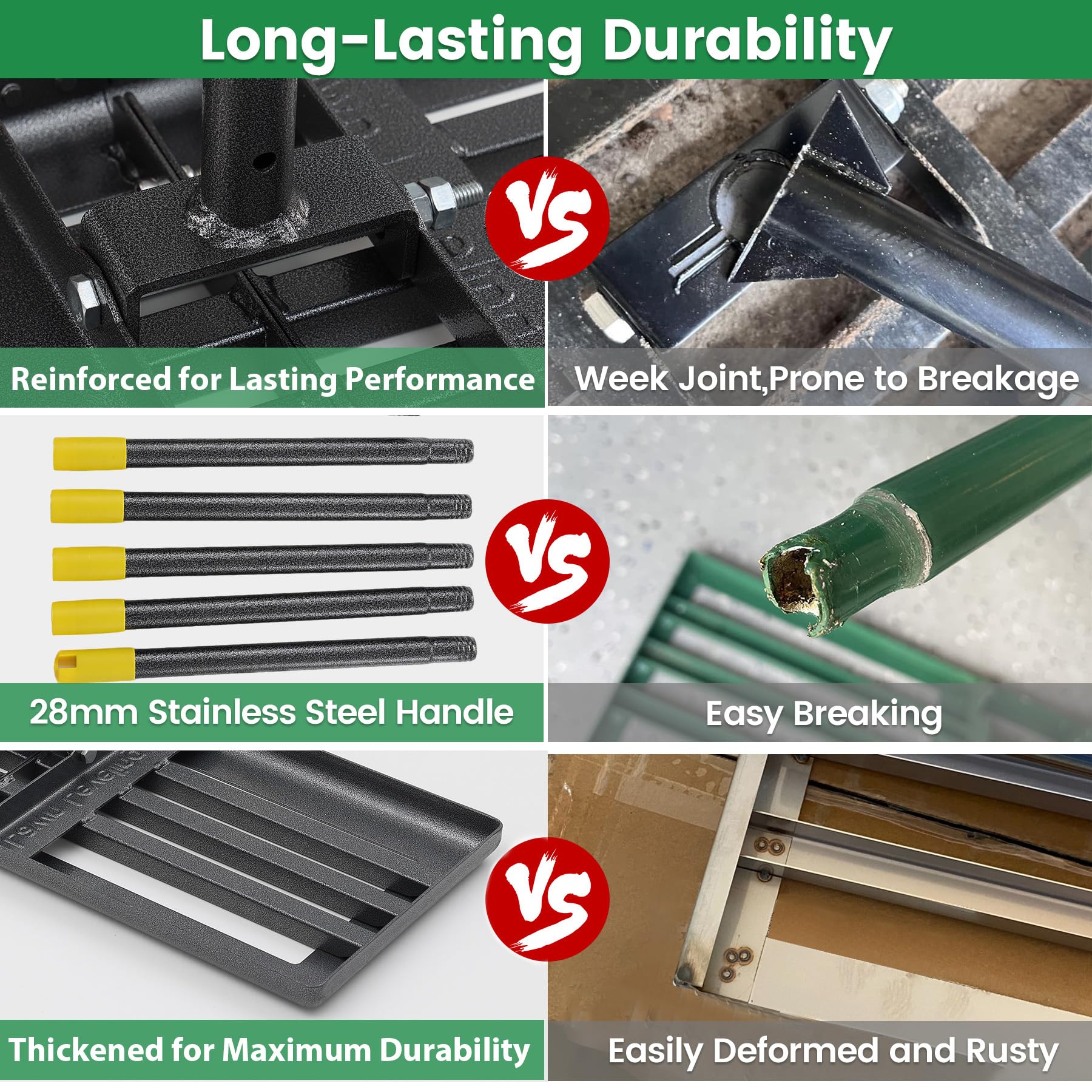 VRIEZOP heavy-duty connection minimizes wobble for solid work.