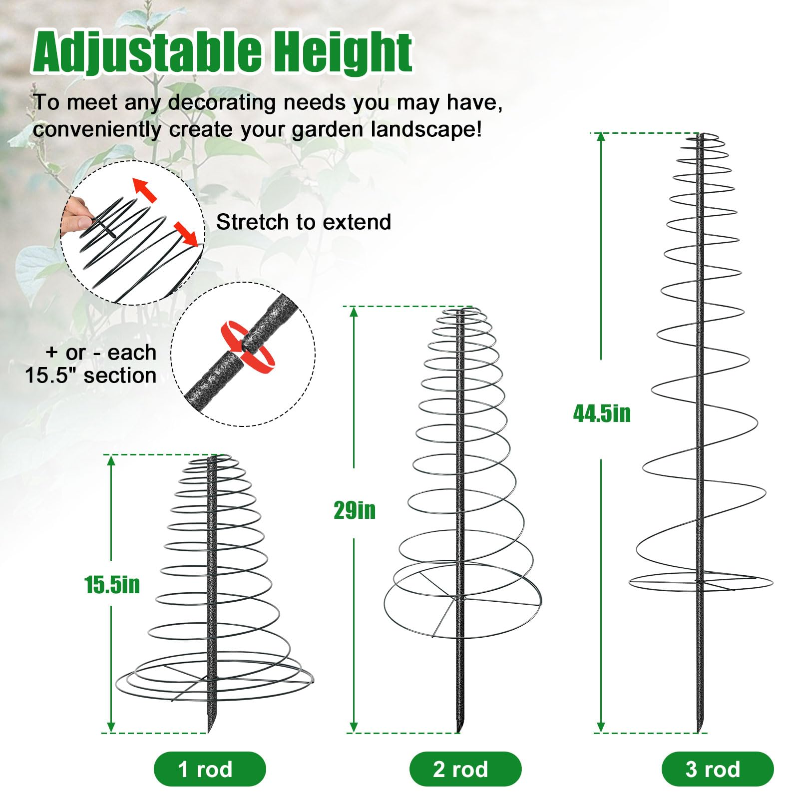 VRIEZOP tool-free assembly for quick setup of spiral trellises