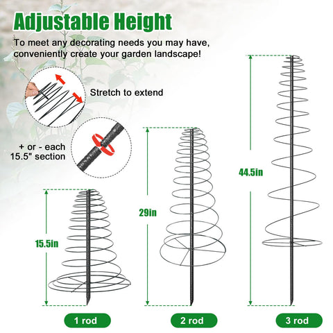 VRIEZOP tool-free assembly for quick setup of spiral trellises