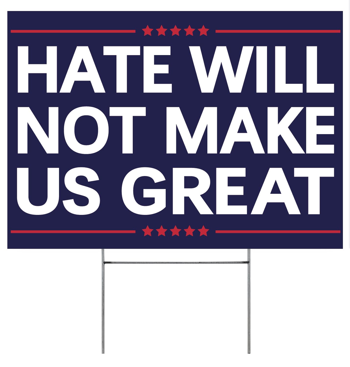 Vrogadso anti yard sign double-sided display for clear visibility from all angles