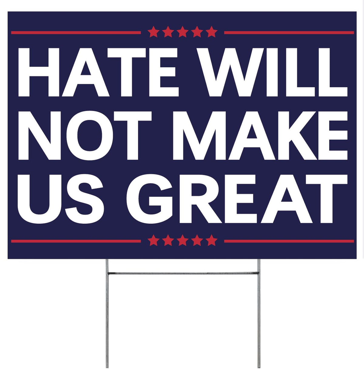 Vrogadso anti yard sign double-sided display for clear visibility from all angles