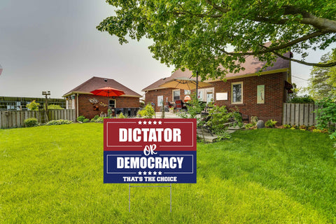 Vrogadso large 12x18 sign makes a bold front-yard statement