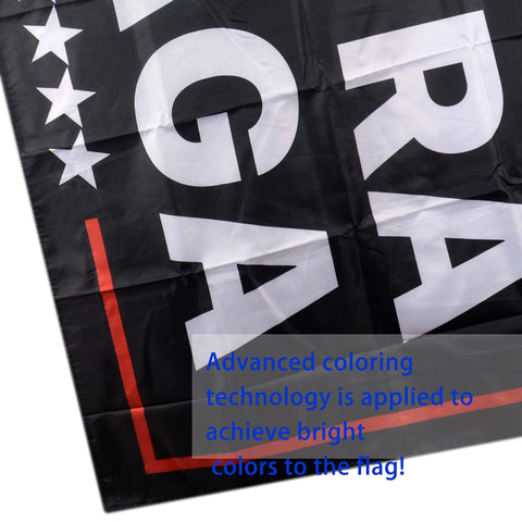 Vrogadso Ultra MAGA Flag shows five white stars for a bold look.