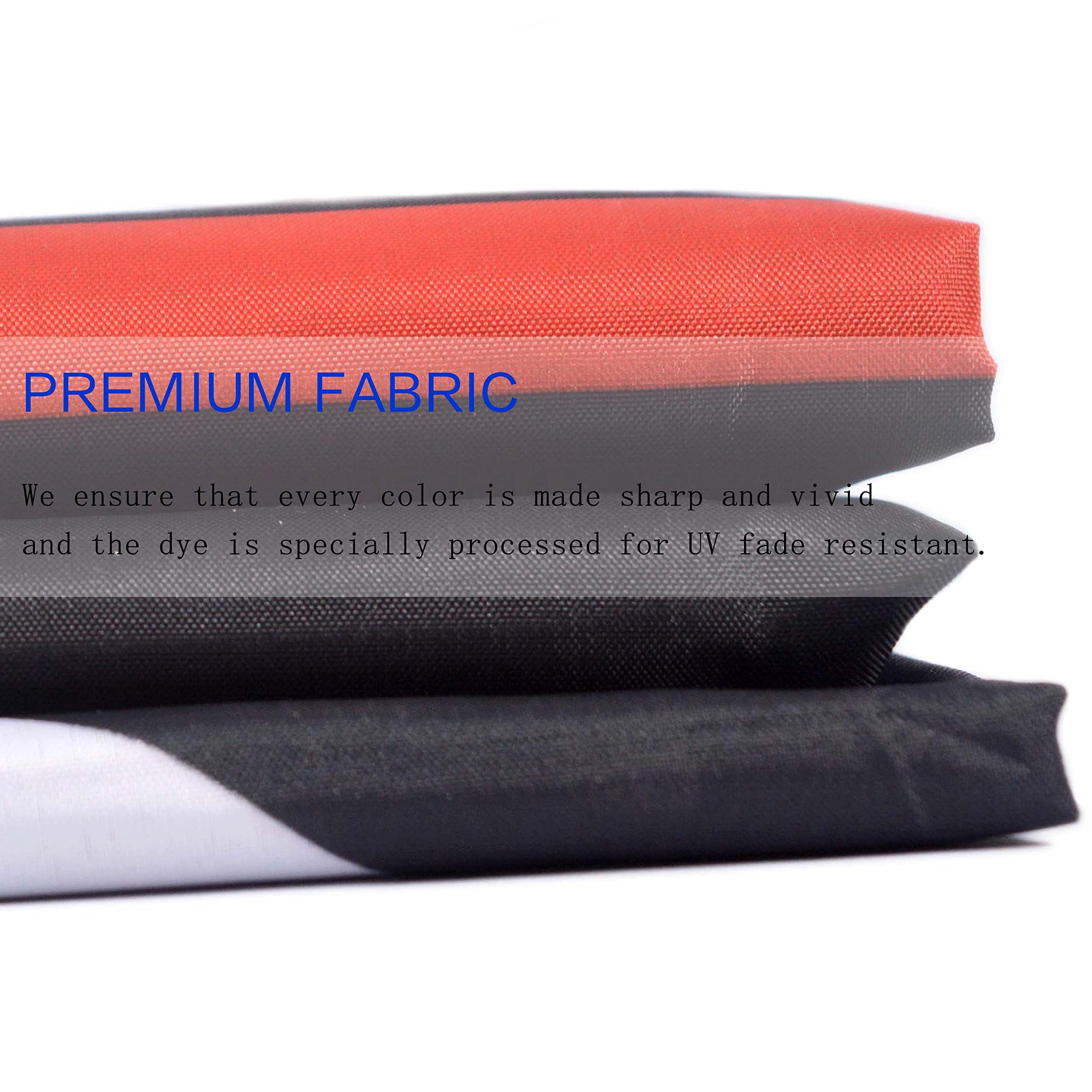 Vrogadso Ultra MAGA Flag measures 5x3 feet for prominent display.
