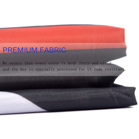 Vrogadso Ultra MAGA Flag measures 5x3 feet for prominent display.