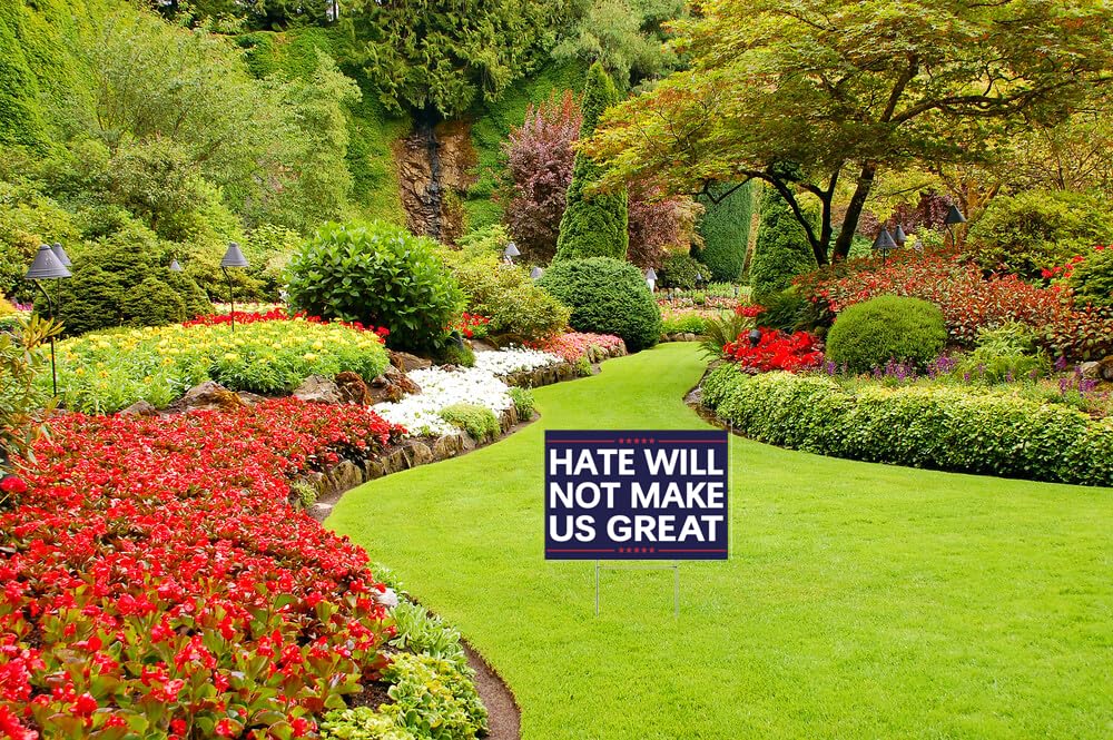 Front or back yard display suitable for campaign messaging