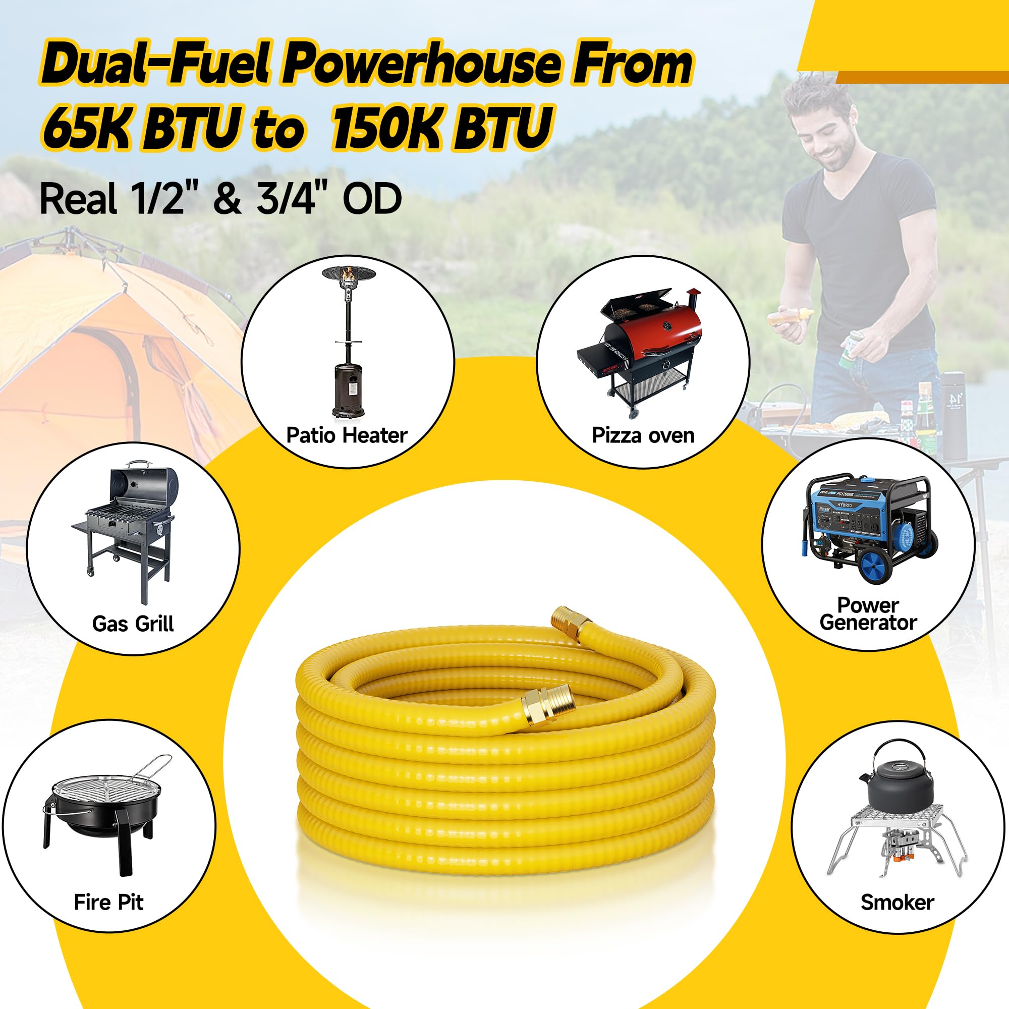 Vruelia fast-installation gas line saves time compared to rigid piping