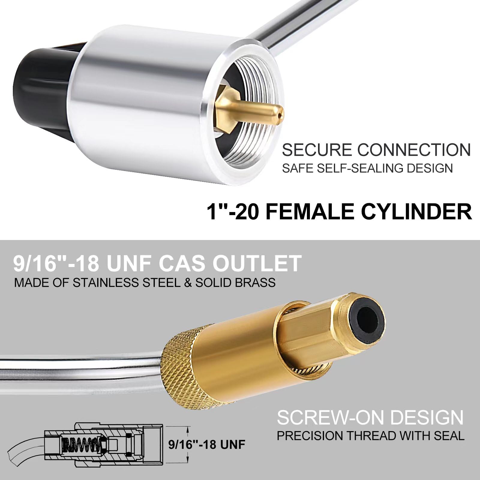 Vsearch 5430 regulator delivers 15 PSI for steady heat on camping stoves.