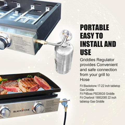 Vsearch regulator flame control supports precise outdoor grilling