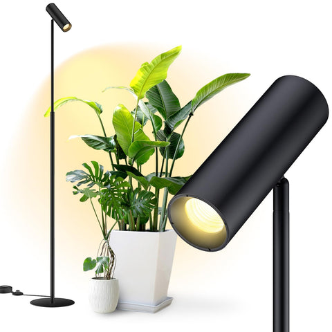 VShape 6FT standing grow light illuminating indoor plants with full spectrum for healthy growth