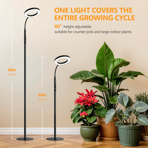Vsoke halo-growing-stand design blends with decor and elevates lighting