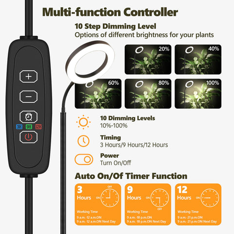 Vsoke Grow Light 110V adapter ensures reliable power for consistent daily use