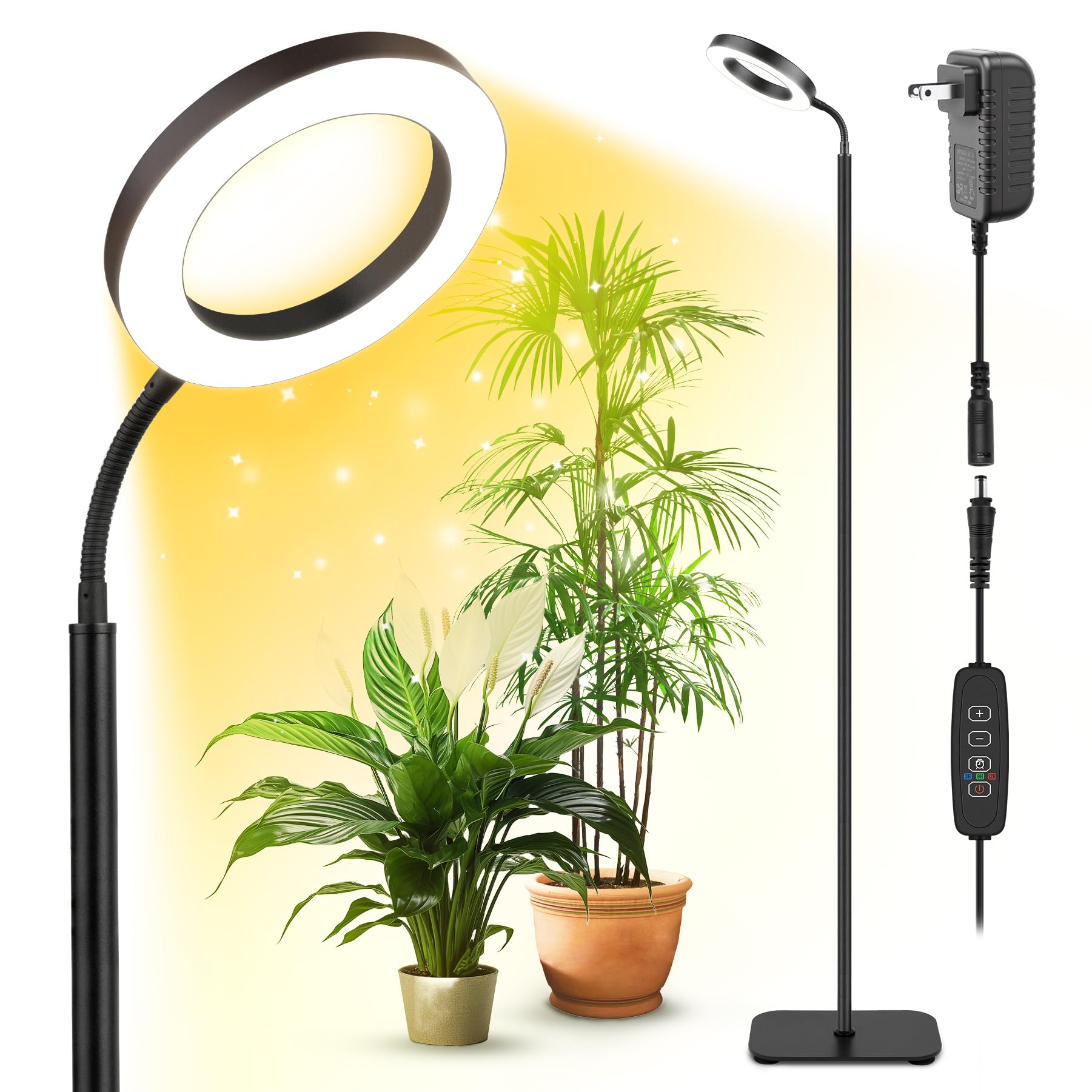 Vsoke Grow Light full spectrum for indoor plants enhances photosynthesis and growth