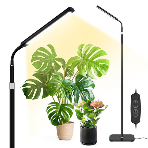 Vsoke grow light stand assembly for stable indoor plant setup
