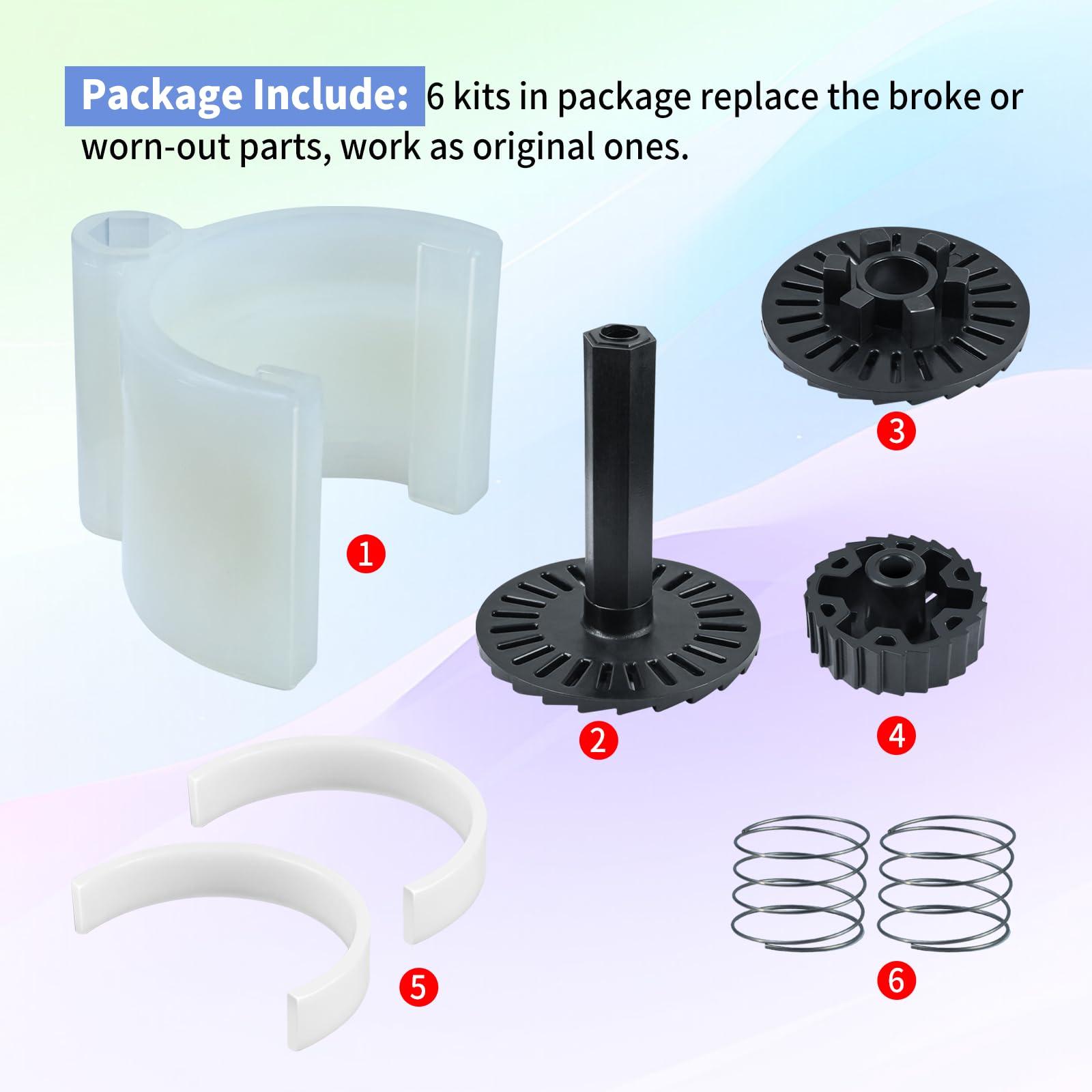 Six replacement sets packaged for Vsttar GW9503 DIY repairs