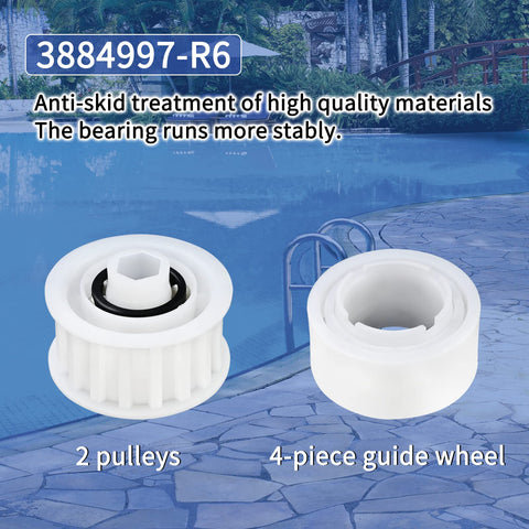Part 3884997-R6 replacement set from Vsttar supports compatible Maytronics Dolphin models