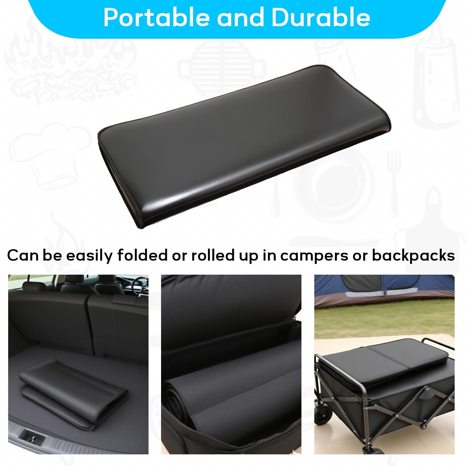 Vsvgmoq waterproof and oilproof surface enables easy cleanup.