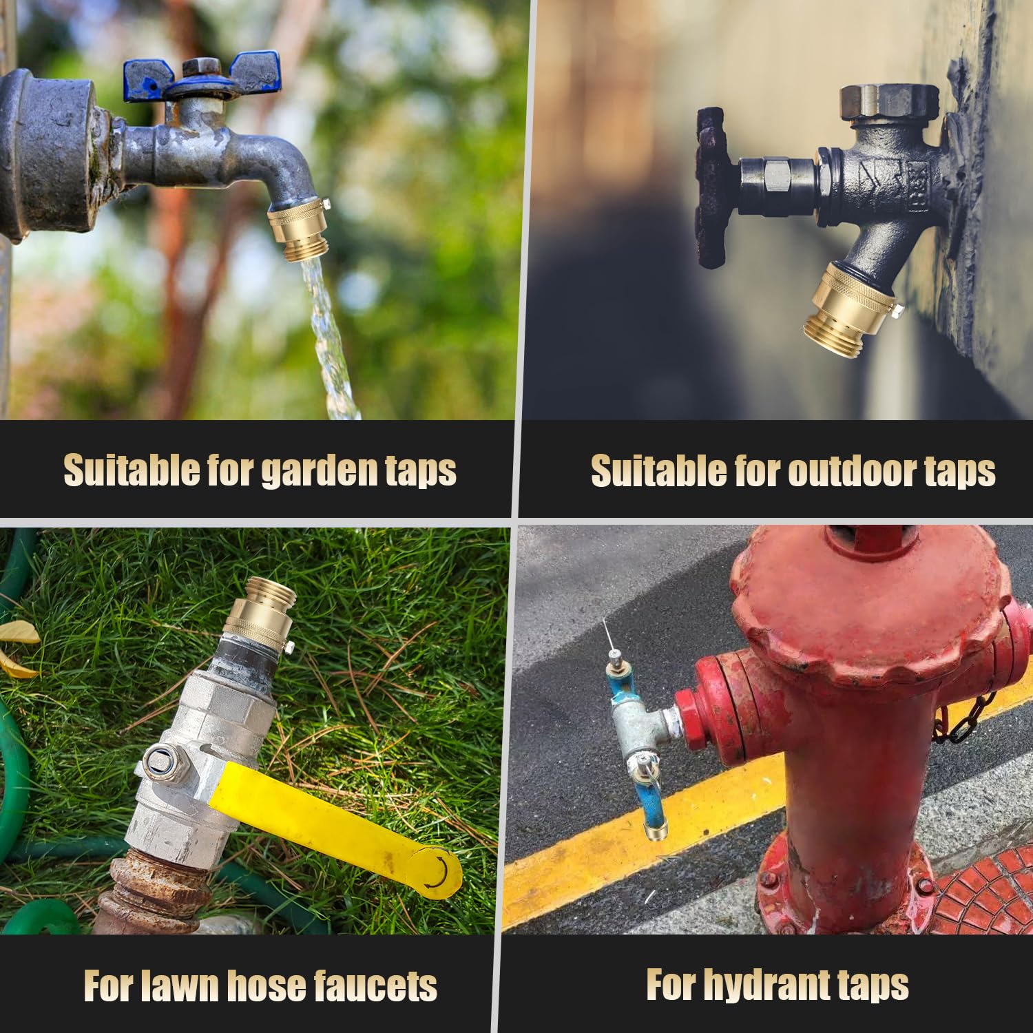 Vtenyeo 2-pack brass vacuum breakers included