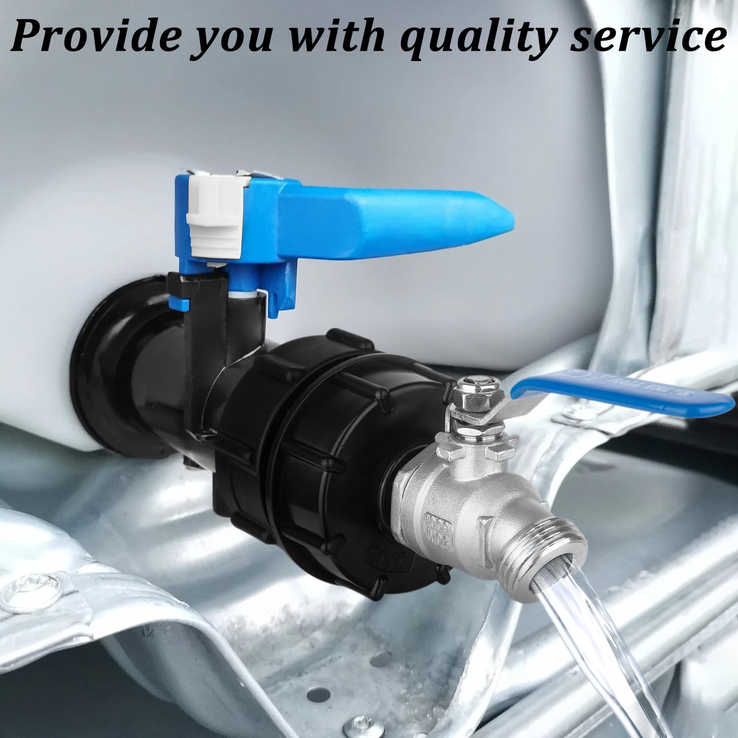Vtenyeo anti-slip metal handle for easy on/off control.