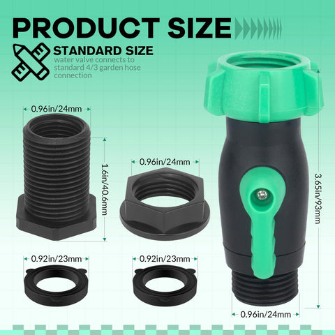 Vtenyeo bulkhead fittings for barrels ensure a secure leak-free connection outdoors.
