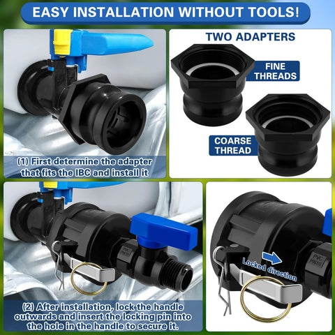 Gasket and seal kit included to prevent leaks on the Vtenyeo adapter.