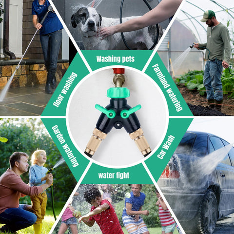 Vtenyeo outdoor use splitter suitable for car wash and yard tasks