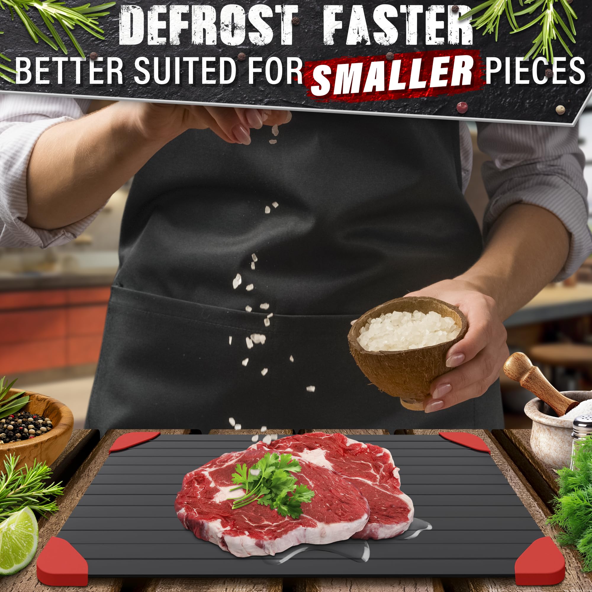 VTOWER defrosting tray ideal for poultry beef fish and vegetables